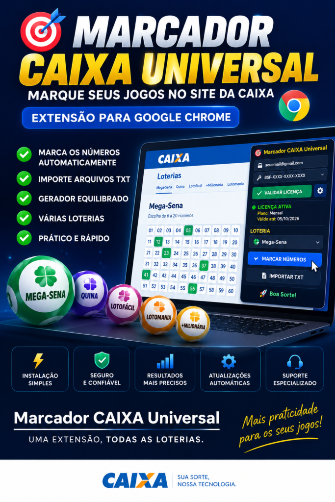 Marcador CAIXA Universal — Mensal